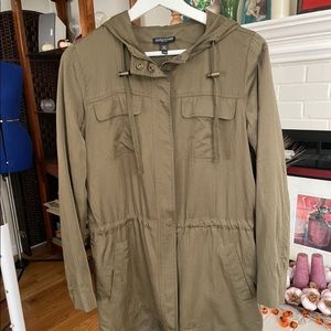 Eileen Fisher Green Hooded Jacket